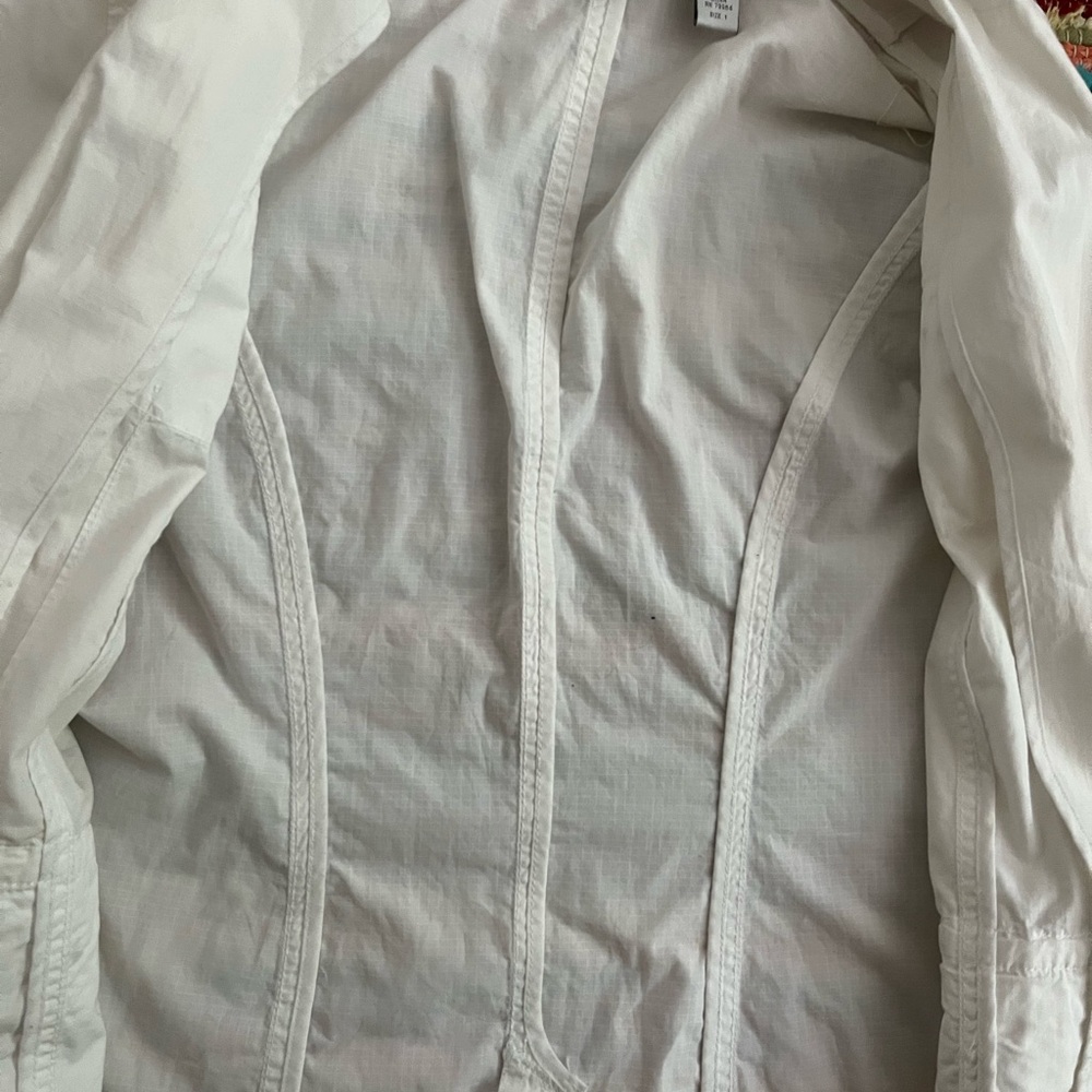 Chicos White Button Down Jacket - image 5